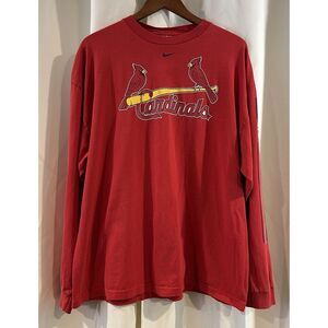 Nike St. Louis Cardinals Baseball Mens‎ XL Red Pullover Sweatshirt Long Sleeve